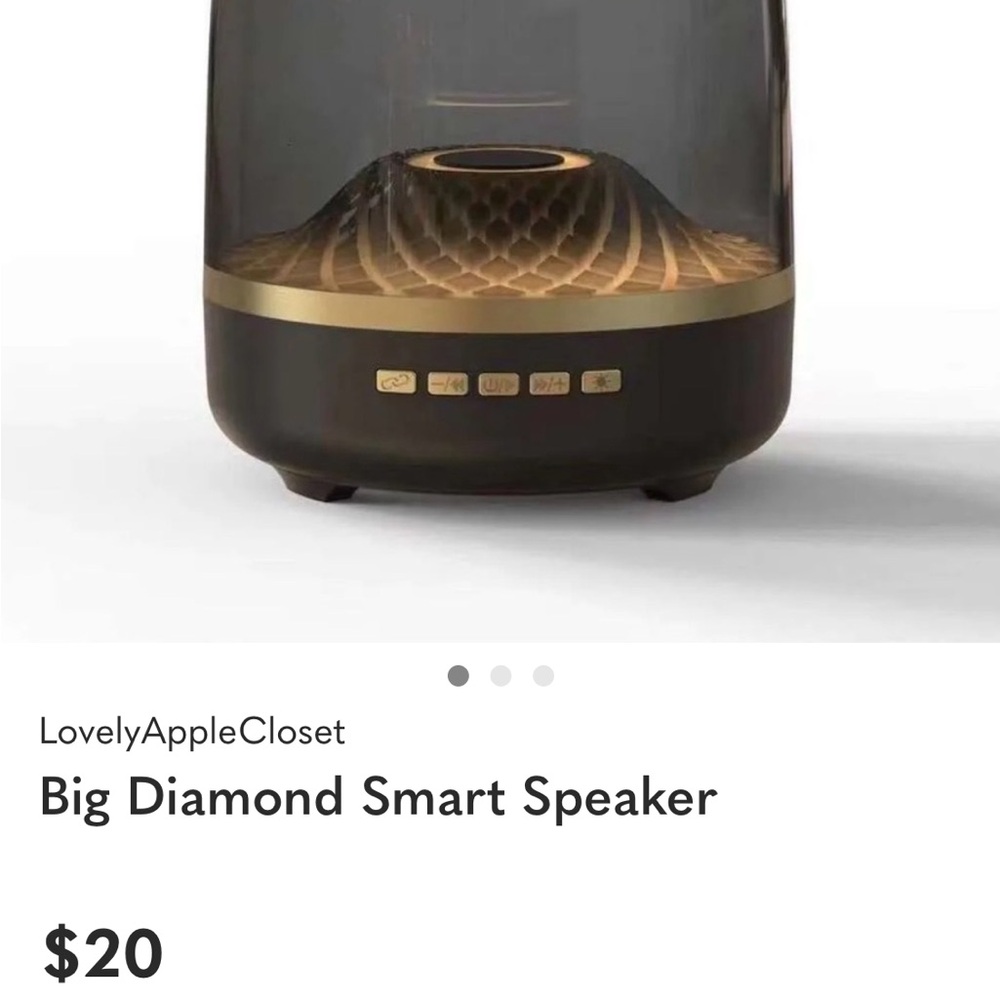 Smart LED Bluetooth Speaker with Light Effects by Big Diamond